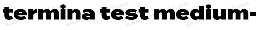 termina test medium字体转换